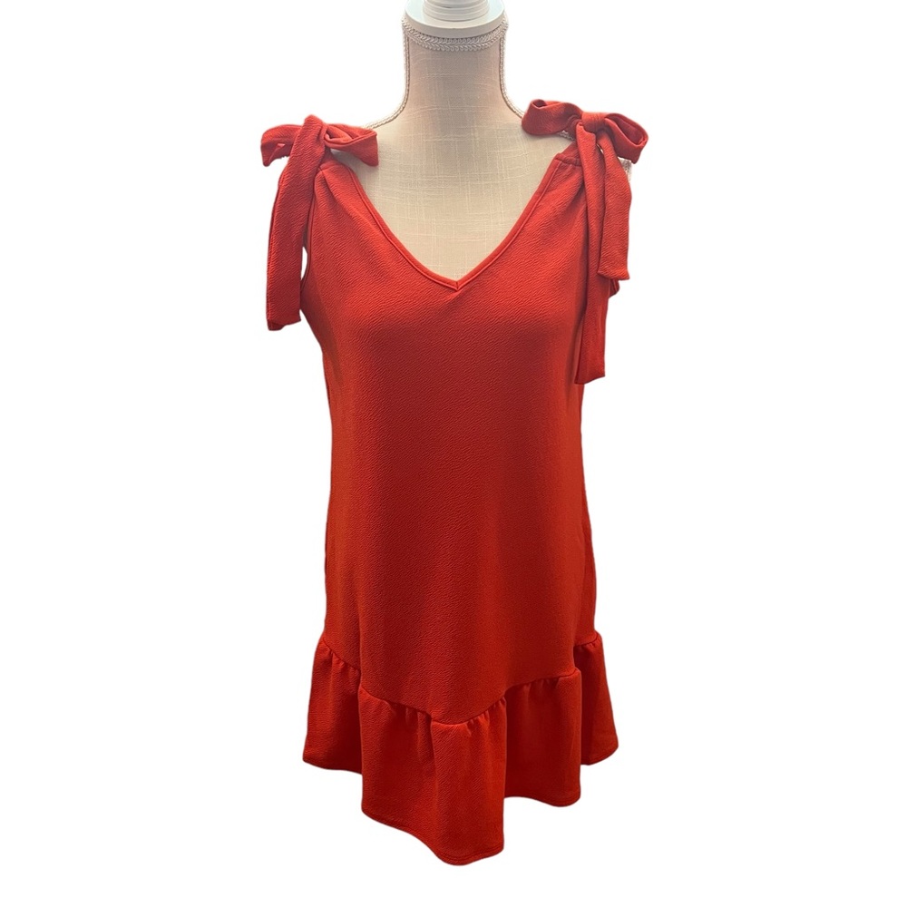 NWT Green Envelope Tie Shoulder Dress | Size Large